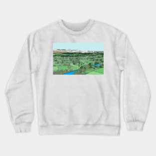 Upper Teesdale, County Durham - early snow on the fells Crewneck Sweatshirt